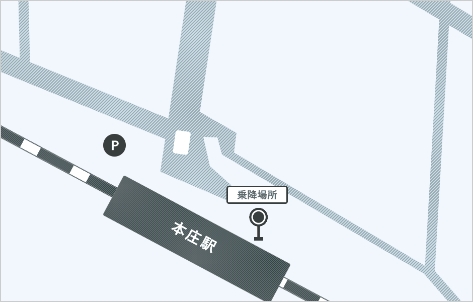本庄駅北口バス乗り場の地図